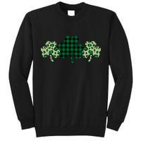 St Patricks Day Shamrock Pattern Tall Sweatshirt