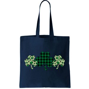 St Patricks Day Shamrock Pattern Tote Bag