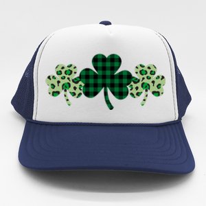 St Patricks Day Shamrock Pattern Trucker Hat