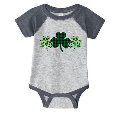 St Patricks Day Shamrock Pattern Infant Baby Jersey Bodysuit
