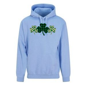 St Patricks Day Shamrock Pattern Unisex Surf Hoodie