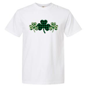 St Patricks Day Shamrock Pattern Garment-Dyed Heavyweight T-Shirt