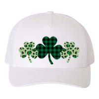 St Patricks Day Shamrock Pattern Yupoong Adult 5-Panel Trucker Hat