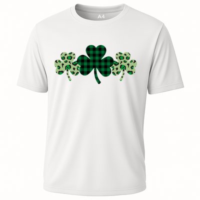 St Patricks Day Shamrock Pattern Performance Shirt
