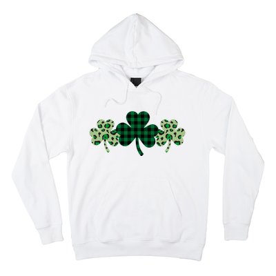 St Patricks Day Shamrock Pattern Hoodie