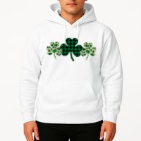 St Patricks Day Shamrock Pattern Hoodie