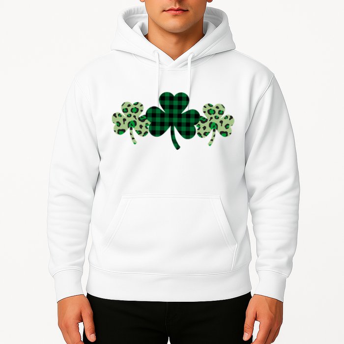 St Patricks Day Shamrock Pattern Hoodie