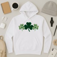 St Patricks Day Shamrock Pattern Hoodie
