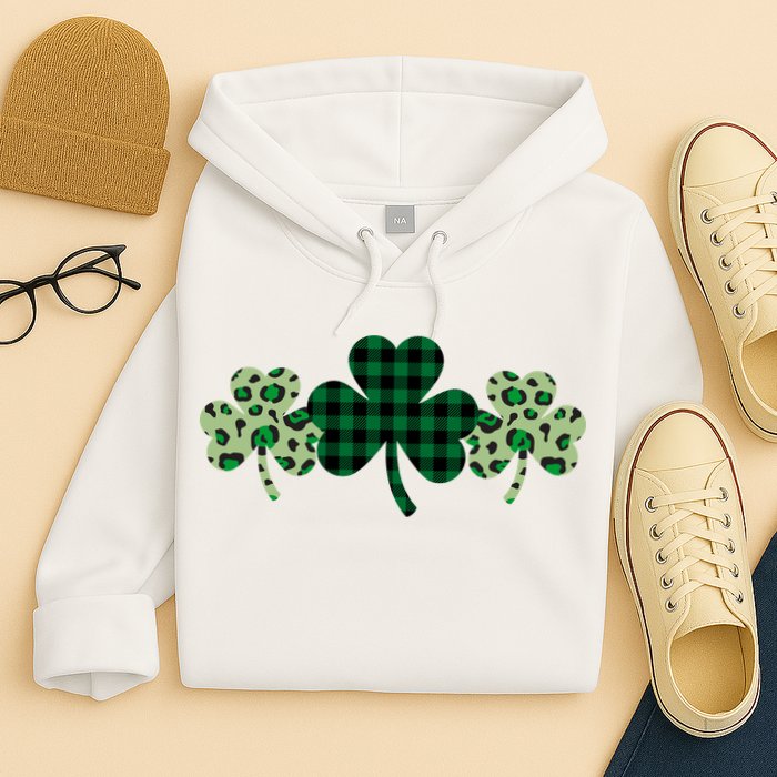 St Patricks Day Shamrock Pattern Hoodie