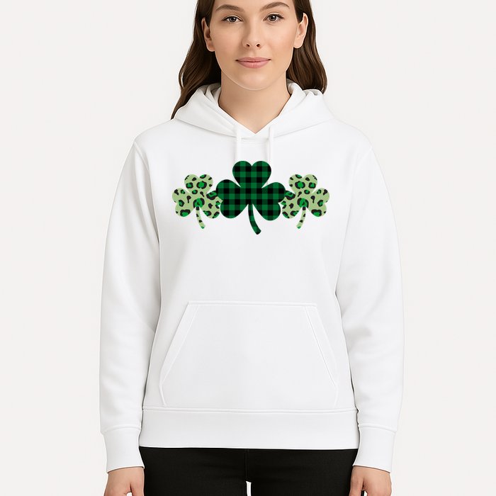 St Patricks Day Shamrock Pattern Hoodie