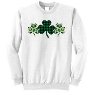 St Patricks Day Shamrock Pattern Sweatshirt