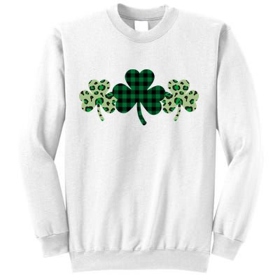 St Patricks Day Shamrock Pattern Sweatshirt