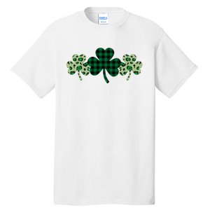 St Patricks Day Shamrock Pattern Tall T-Shirt