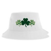 St Patricks Day Shamrock Pattern Sustainable Bucket Hat