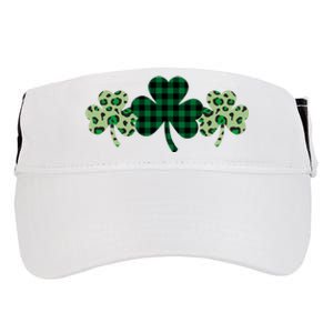 St Patricks Day Shamrock Pattern Adult Drive Performance Visor