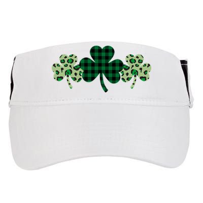 St Patricks Day Shamrock Pattern Adult Drive Performance Visor