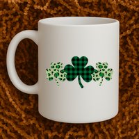St Patricks Day Shamrock Pattern Mug