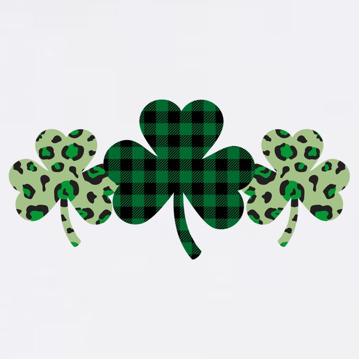 St Patricks Day Shamrock Pattern Flat Bill Trucker Hat
