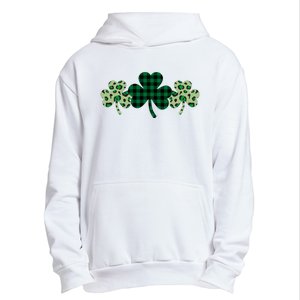 St Patricks Day Shamrock Pattern Urban Pullover Hoodie