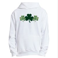 St Patricks Day Shamrock Pattern Urban Pullover Hoodie