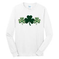 St Patricks Day Shamrock Pattern Tall Long Sleeve T-Shirt