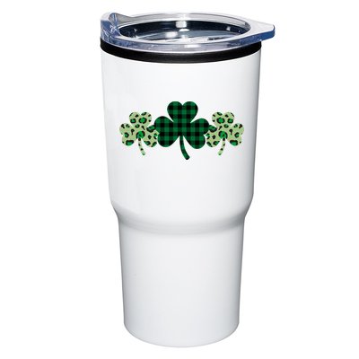 St Patricks Day Shamrock Pattern Tumbler