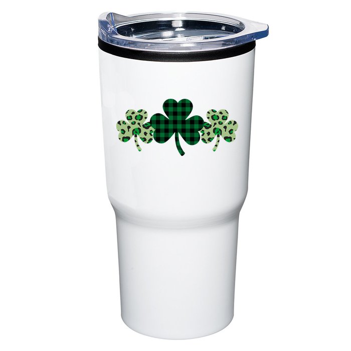 St Patricks Day Shamrock Pattern Tumbler