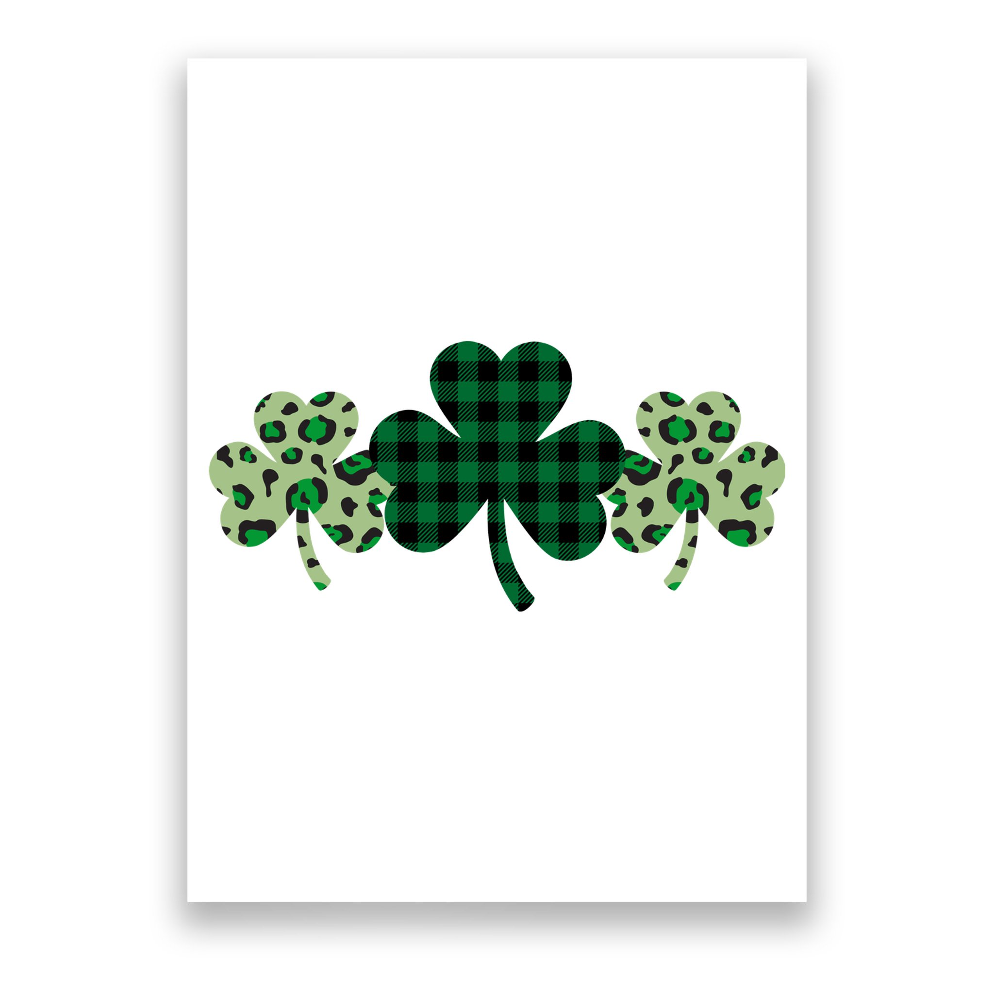 St Patricks Day Shamrock Pattern Poster