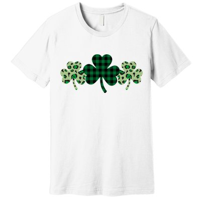 St Patricks Day Shamrock Pattern Premium T-Shirt