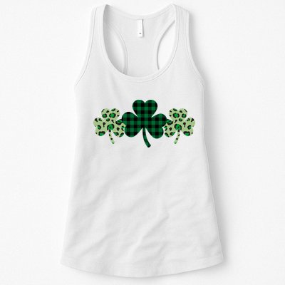 St Patricks Day Shamrock Pattern Womens Tank Top