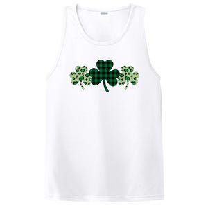 St Patricks Day Shamrock Pattern PosiCharge Competitor Tank