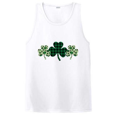 St Patricks Day Shamrock Pattern PosiCharge Competitor Tank
