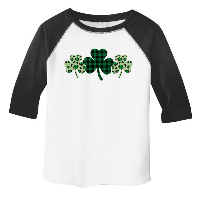 St Patricks Day Shamrock Pattern Toddler Fine Jersey T-Shirt