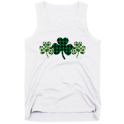 St Patricks Day Shamrock Pattern Tank Top