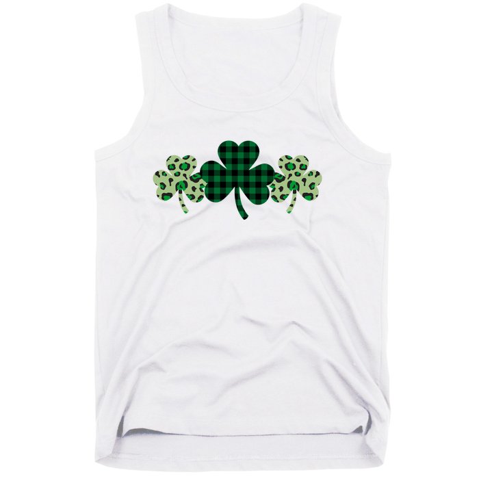 St Patricks Day Shamrock Pattern Tank Top