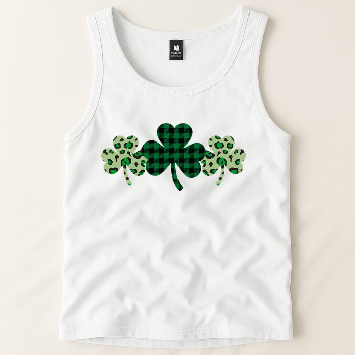 St Patricks Day Shamrock Pattern Tank Top