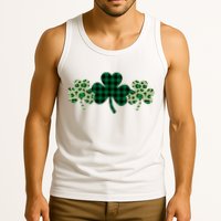 St Patricks Day Shamrock Pattern Tank Top