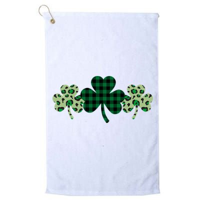 St Patricks Day Shamrock Pattern Golf Towel