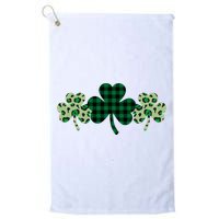 St Patricks Day Shamrock Pattern Golf Towel