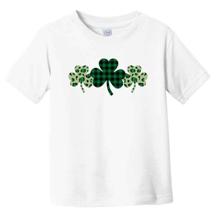 St Patricks Day Shamrock Pattern Toddler T-Shirt