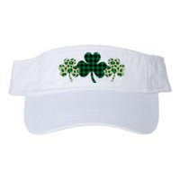 St Patricks Day Shamrock Pattern Valucap Bio-Washed Visor