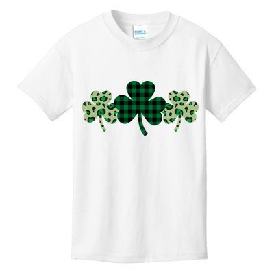 St Patricks Day Shamrock Pattern Kids T-Shirt