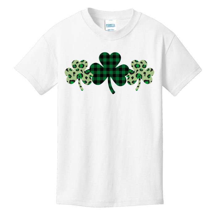 St Patricks Day Shamrock Pattern Kids T-Shirt