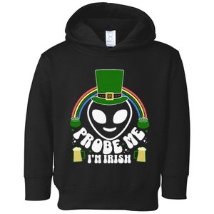 St Paddys Day I'm Irish Funny St Patricks Day Alien Toddler Hoodie