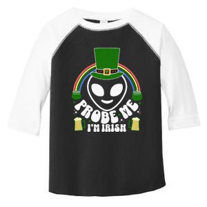 St Paddys Day I'm Irish Funny St Patricks Day Alien Toddler Fine Jersey T-Shirt