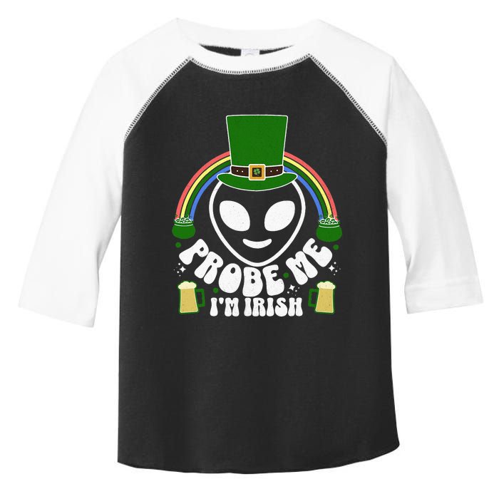 St Paddys Day I'm Irish Funny St Patricks Day Alien Toddler Fine Jersey T-Shirt