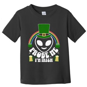 St Paddys Day I'm Irish Funny St Patricks Day Alien Toddler T-Shirt