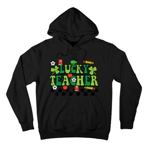 St Patricks Day Lucky Teacher Saint Paddys Groovy Wo Hoodie