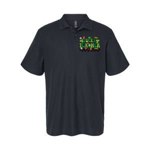 St Patricks Day Lucky Teacher Saint Paddys Groovy Wo Softstyle Adult Sport Polo