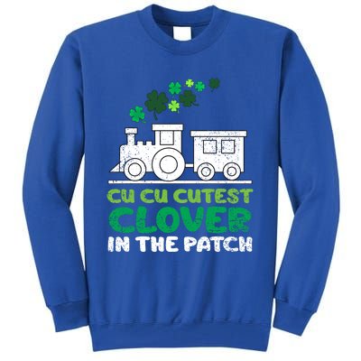 St Patricks Day Cutest Clover In The Patch Funny Gift Tall Sweatshirt